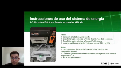 Instrucciones de uso del  cargador DJI